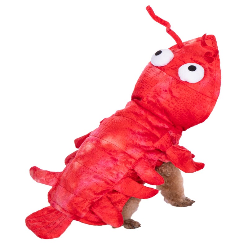 Mogoko Dog Cat Lobster Costume, Pet Halloween Cosplay Dress, Puppy Red Hoodie Warm Outfits Clothes(L Size) - Image 4